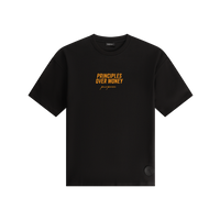 Principles over Money - Oversized Tshirt - Black 300GSM