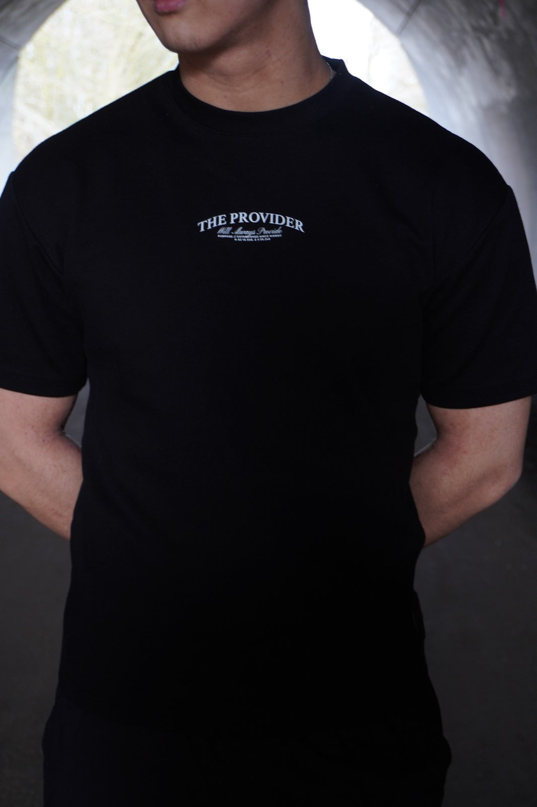 The Provider - Oversized Tshirt - Black 300GSM