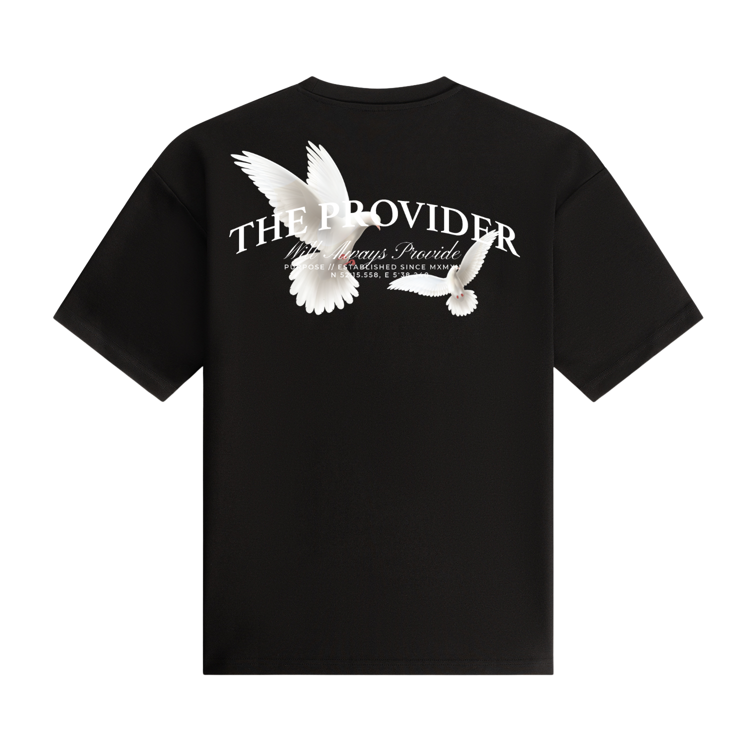 The Provider - Oversized Tshirt - Black 300GSM