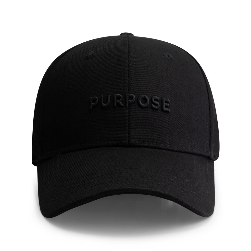 PURPOSE cap Black on Black- Remember your own