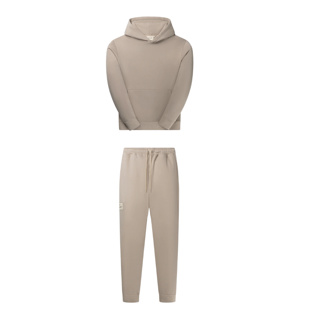 PURPOSE Essential Combo: Beige Hoodie & Sweatpants (+ Free cap)